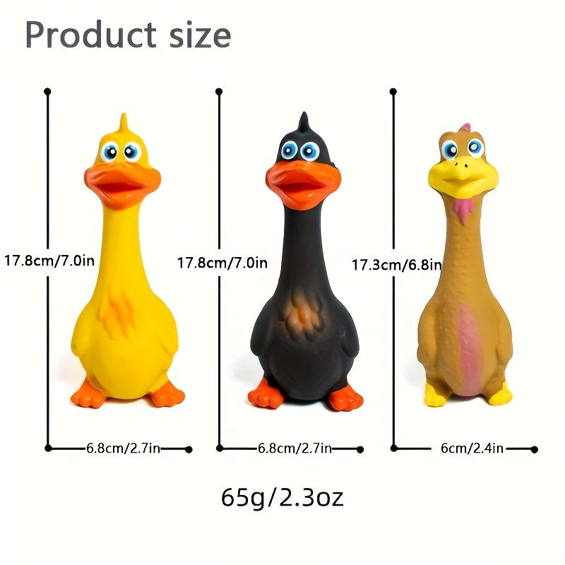 Durable and Entertaining Pet Squeaky Latex Chicken Chew Toy for Dogs