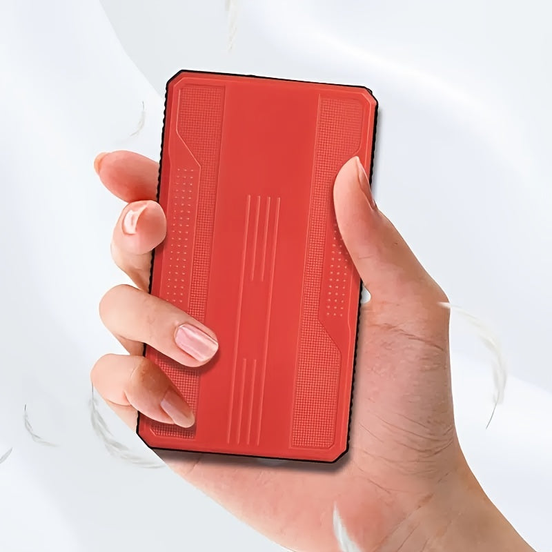 1pc Compact 26.64Wh Emergency Car Jump Starter Power Bank - Safe, Dual-Color, 12V Booster for Petrol & Diesel Vehicles, Portable, Rechargeable, Multi-Functional, LED Flashlight, USB Charging, and Travel-Friendly