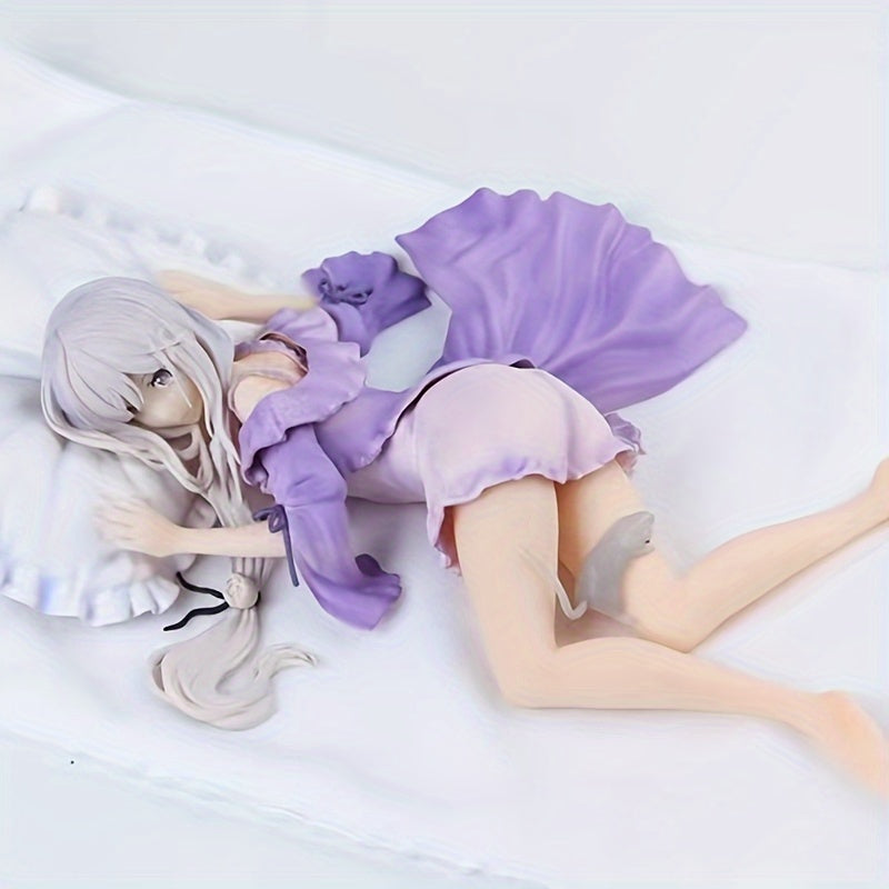 Anime Sleeping Girl Figurine - Collectible Pvc Animation Movie Character Toy, Perfect For Desk & Car Decor, Ideal Gift For Anime Fans, Ages 18+