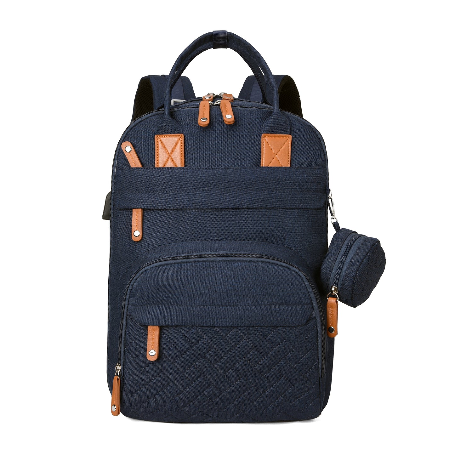 Lamroro Diaper Bag Backpack | Multifunction Travel Back Pack with Stroller Straps & Pacifier Case, Unisex and Stylish, Polyester, Zipper Closure, Utility Pocket, Mixed Color, Ideal for Registry and Shower Gifts