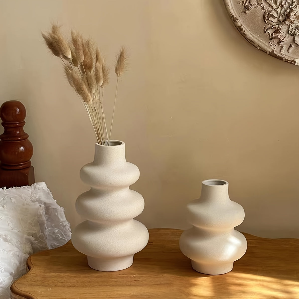 Boho-Elegant Spiral Ceramic Vase: Perfect for Home & Wedding Decor, Ideal for Special Occasions - A Thoughtful Gift