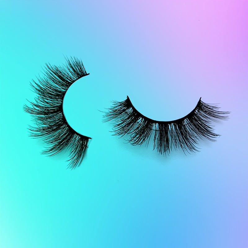 20 Pairs Dramatic Volume 3D Faux Mink Lashes - Natural, Reusable, Lightweight, Easy to Apply False Eyelashes for Eyelash Extension, Everyday Wear, and Special Occasions - Cruelty-Free, Hypoallergenic, and Comfortable