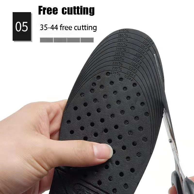3-9cm Invisible Height Increase Insole Cushion Height Adjustable Shoe Heel Insoles Insert Taller Support Absorbant Foot Pad