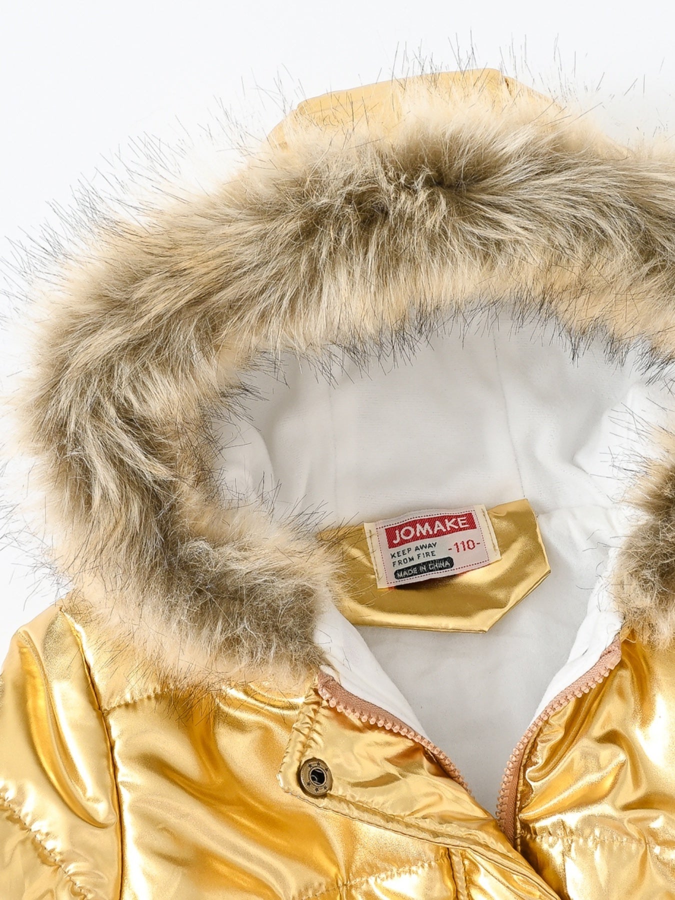 Children's Winter New Style Thickened Glossy Hooded Jacket for Boys and Girls, Mid-Length