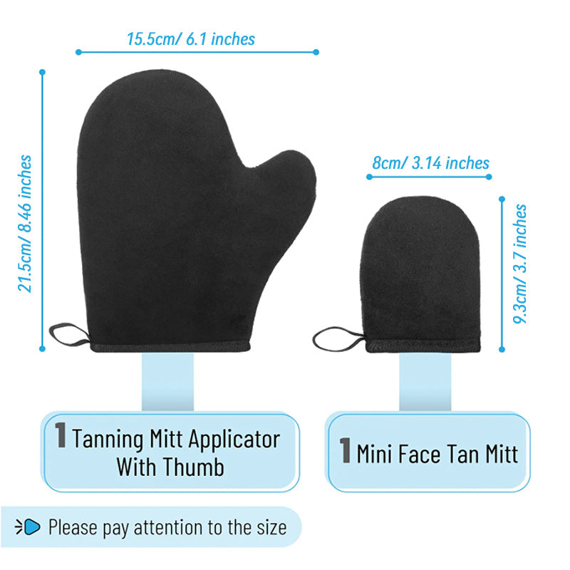 Ultimate Self Tanning Mitt - Streak-Free, Quick-Dry Formula for Face & Back - Reusable, Soft Glove - Professional-Grade, Uniform Tan Applicator
