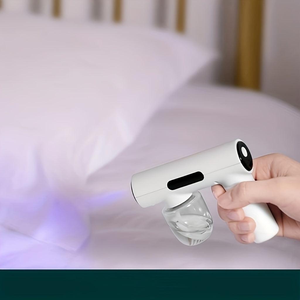 Mini-portable Charging Sprayer, 50ML Nano-blue Light Sprayer, Hand-held Powerful Sprayer, Agent Steam Battery Capacity Of 1200mAh,  Suitable For Car,school,bedroom,clothing,express Delivery And Other Disinfection