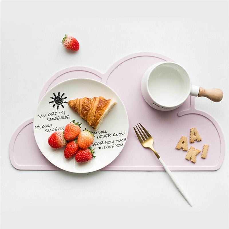 Kids Placemats, Silicone Baby Placemats for Kids Toddler Children Reusable Non-Slip Table Mats, Baby Food Mats for Restaurant