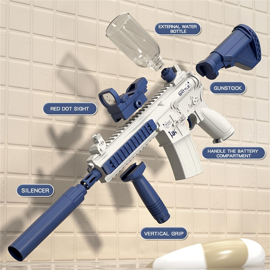 M416 Automatic Summer Electric Toy Water Gun Large-capacity Water Gun Beach Outdoor Water Fight Swimming Pool, As Halloween, Chrismas Gift