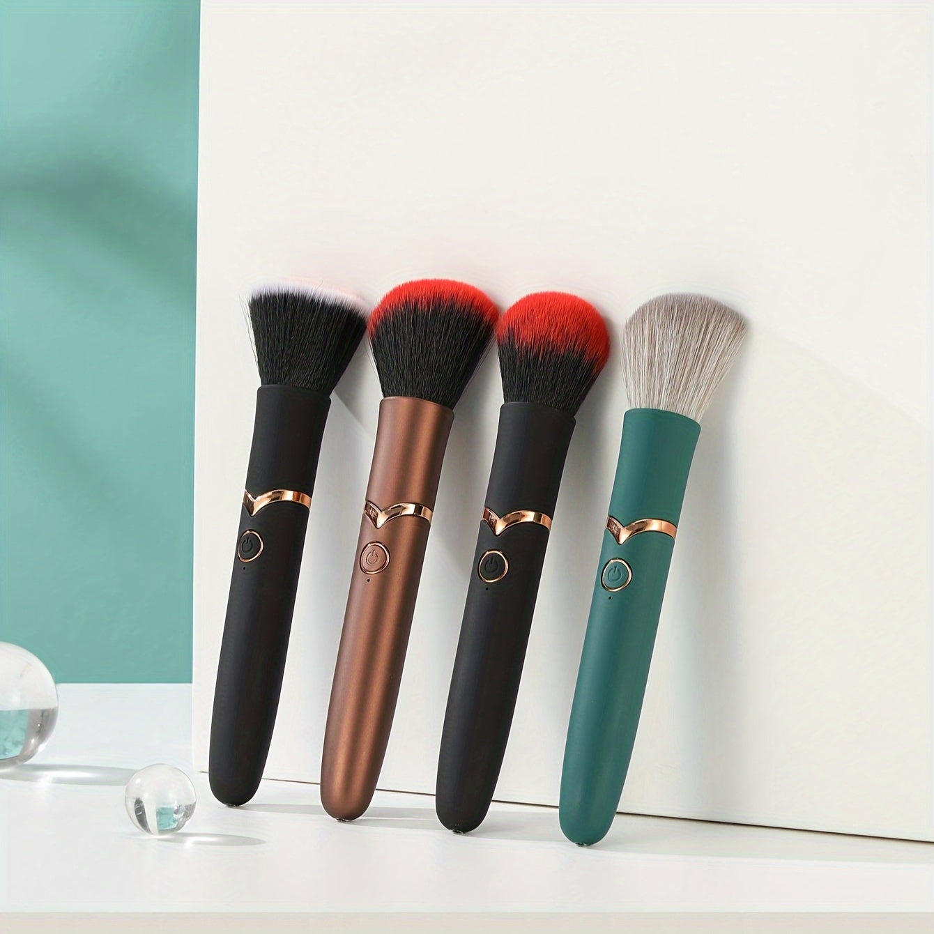 2-in-1 Dual Use High-Quality Gift Charging USB Vibration Stick with Rechargeable Lithium Battery, Non-Spermicidal, 150mAh - Adult Makeup Brushes and Sensual Toy Set