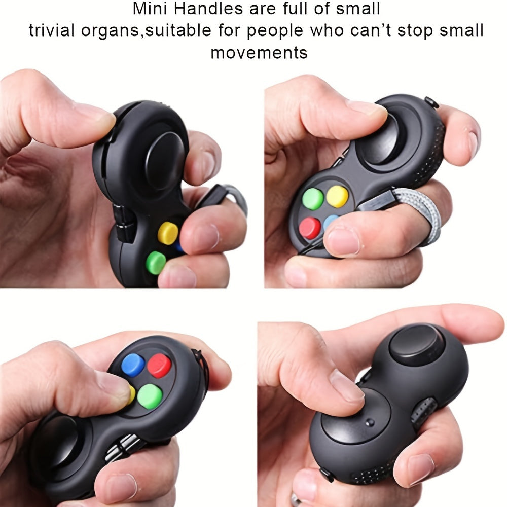 Fidget Pad With 8 Fidget Functions, Fidget Controller Stress Reducer, Fidget Toy Cube Relieves Stress And Anxiety Toys Christmas, Halloween, Thanksgiving Day easter gift
