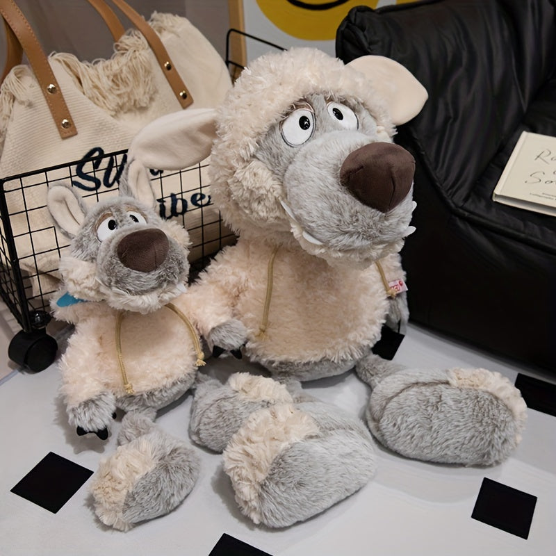Wolf in Sheep's Clothing Plush Figures, Soft Polyester Stuffed Animal Toys, Cartoon-Inspired Plushies for Home Decor, Ideal Gifts for 0-3 Years Old - Anime Game Character Dolls