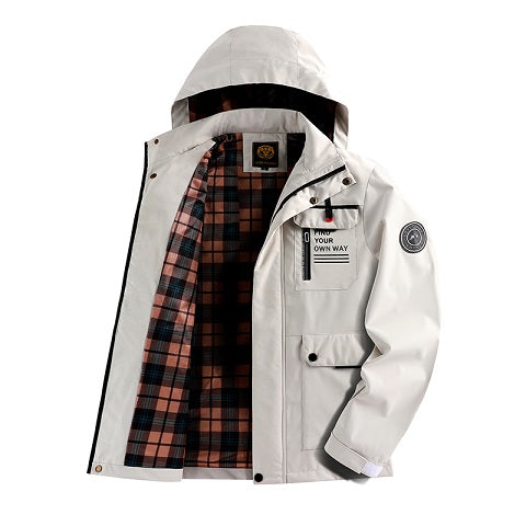 Spring and Summer Men's Fashion Casual Windbreaker Pilot Jacket Outdoor Sports Jacket
