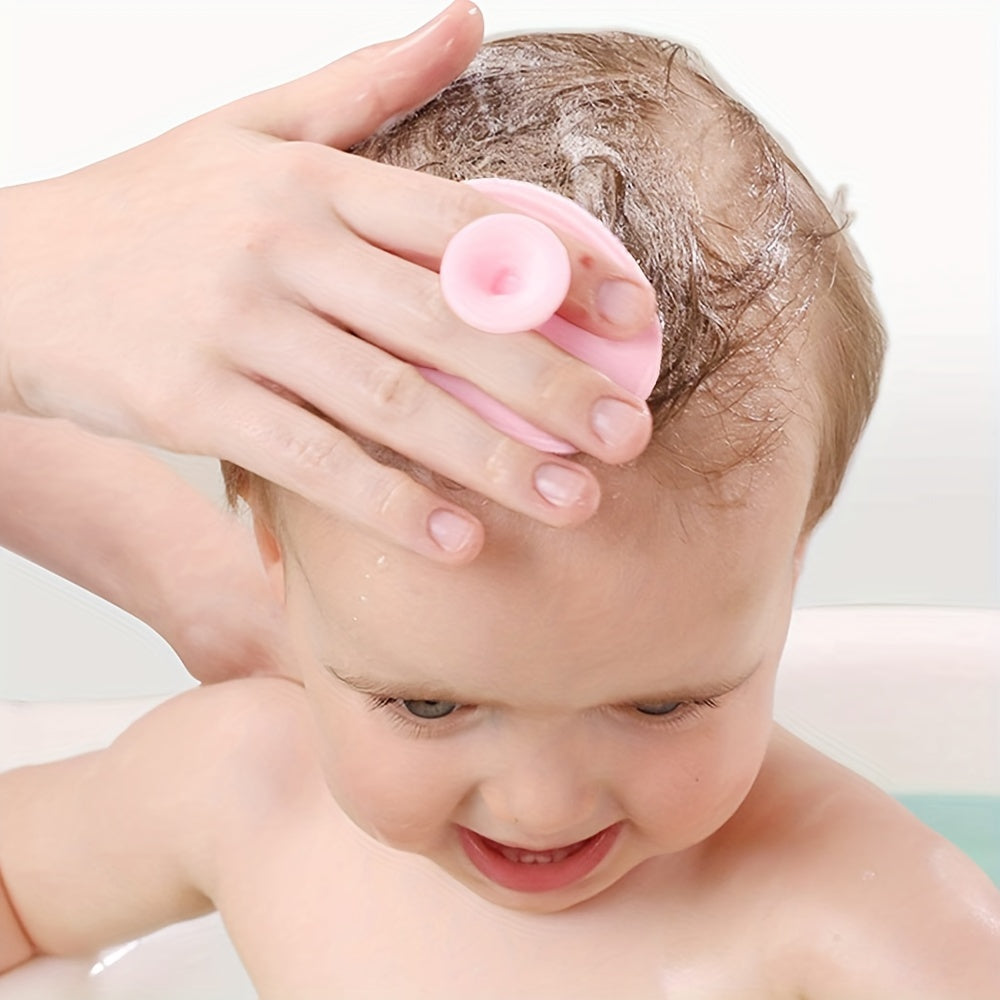 Baby Bath Brush, Cradle Cap Silicone Massage Scrubbers Exfoliator | The SkinSoother Baby Essential For Dry Skin, Eczema