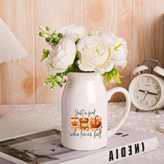 "Just a Girl Who Loves Fall" Vase
