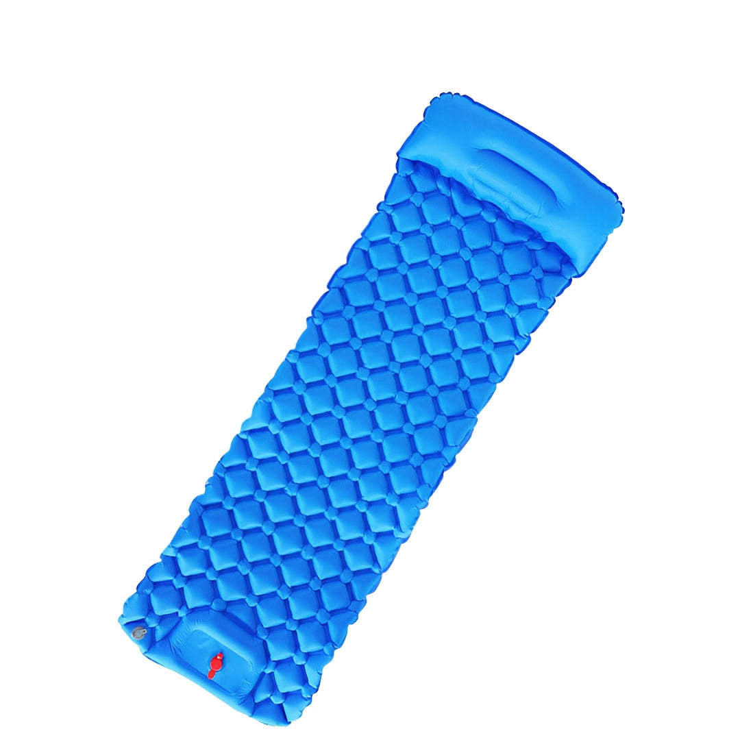 WESTTUNE 1 Person Ultralight Air Cushion | Outdoor Sleeping Pad, Travel Mat, Hiking Camping Inflatable inflatable sleeping pad with Pillows, Folding Bed, Nylon Material, Rectangle Shape, Includes Stuff Sack