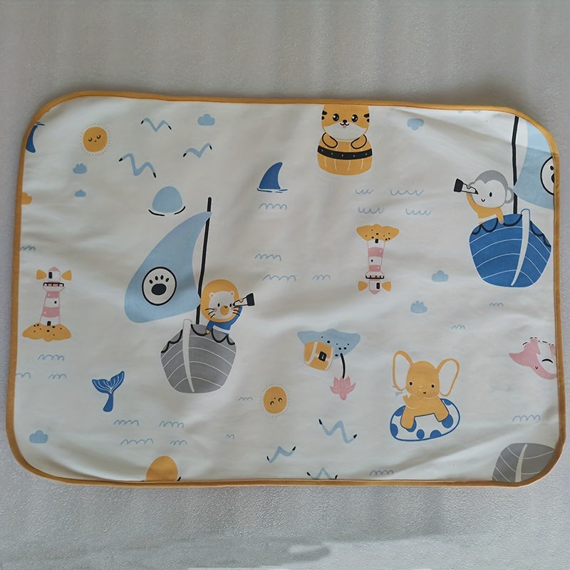 Baby Cotton Diaper Pad, Waterproof Breathable Washable Diaper Pad For 0-2 Years Old