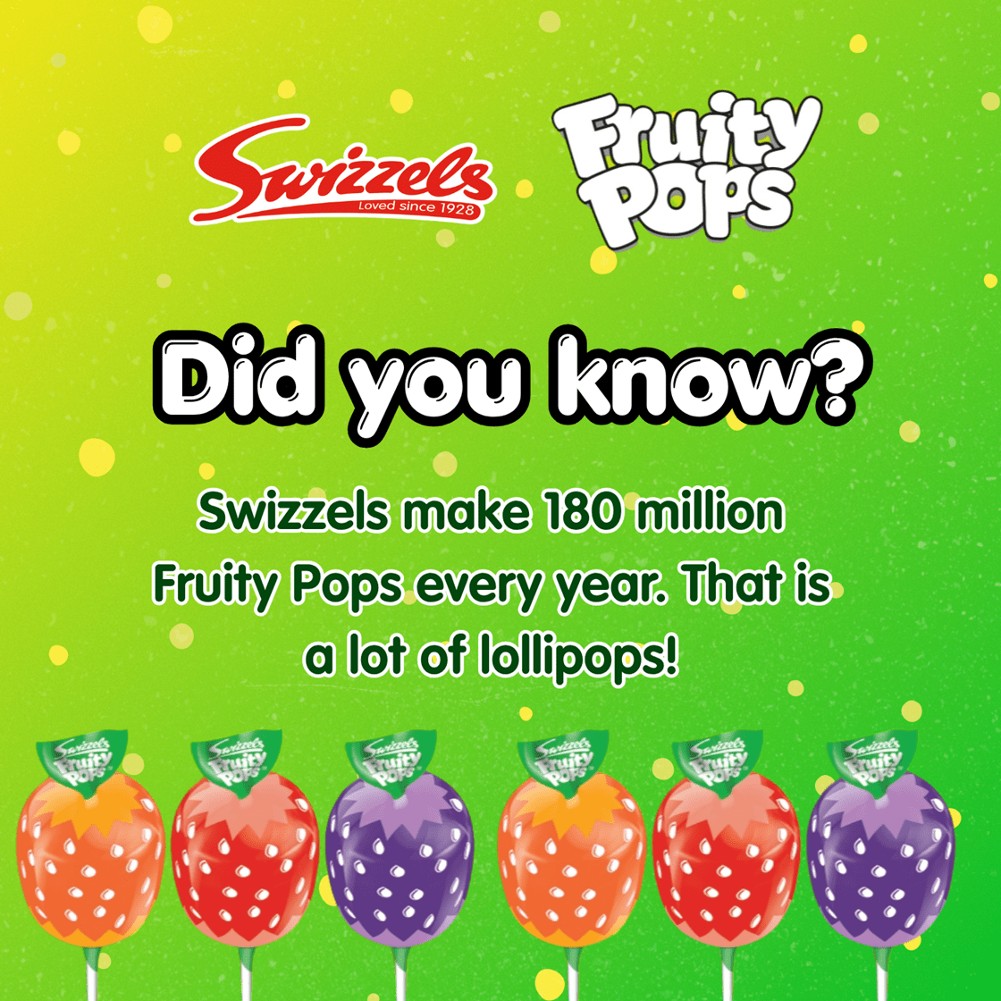 Swizzels Fruity Pops, Lollipops Bulk, Lollies Sweets Bulk, Bulk Sweets, Swizzels Sweet, Sweet for Party Bags, Multipack Sweeties, Wrapped Sweeties, Candy Multipack, Wholesale Candies, 100pcs