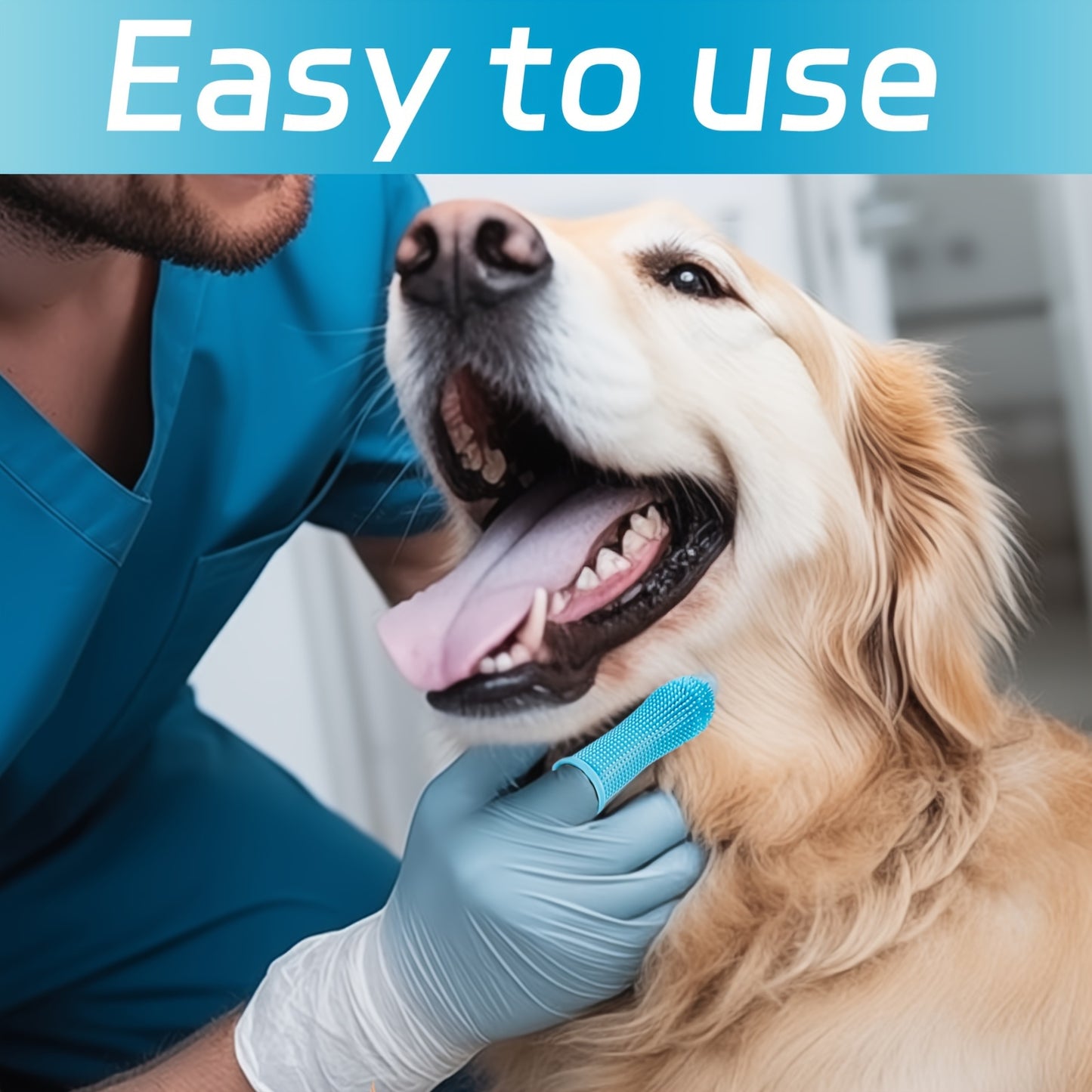 Dog Super Soft Pet Finger Toothbrush Teeth Cleaning Silicone Tooth Brush Tool Dog Cat Cleaning
