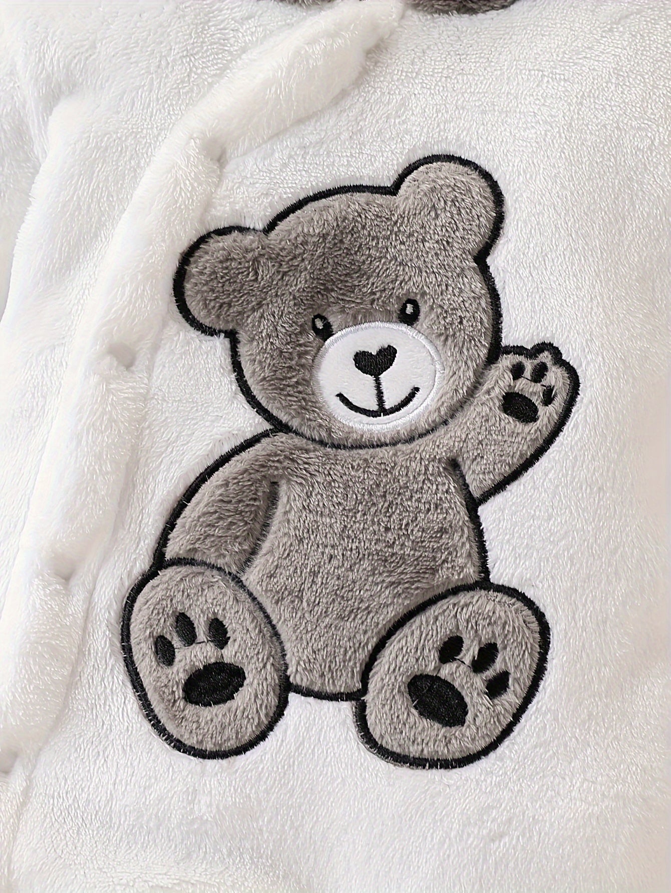 Baby Footed Onesie, Newborn Infant Footed Romper, Winter Thickened Plush Warm Base Layer, Perfect for Outdoor
