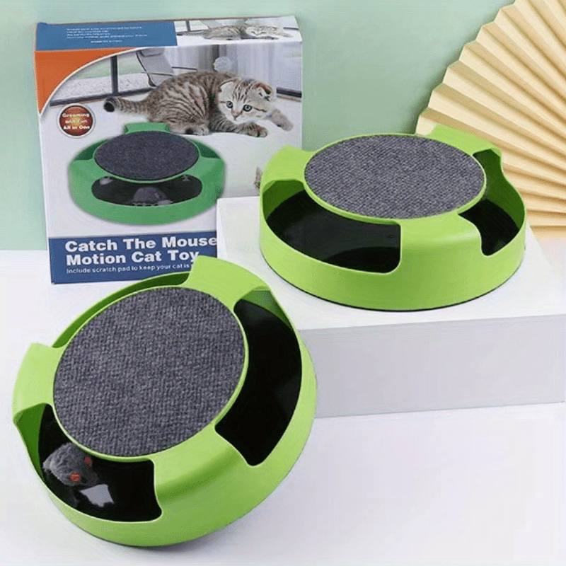 Keep Your Cat Entertained for Hours with this Interactive Turntable & Scratch Board Toy!