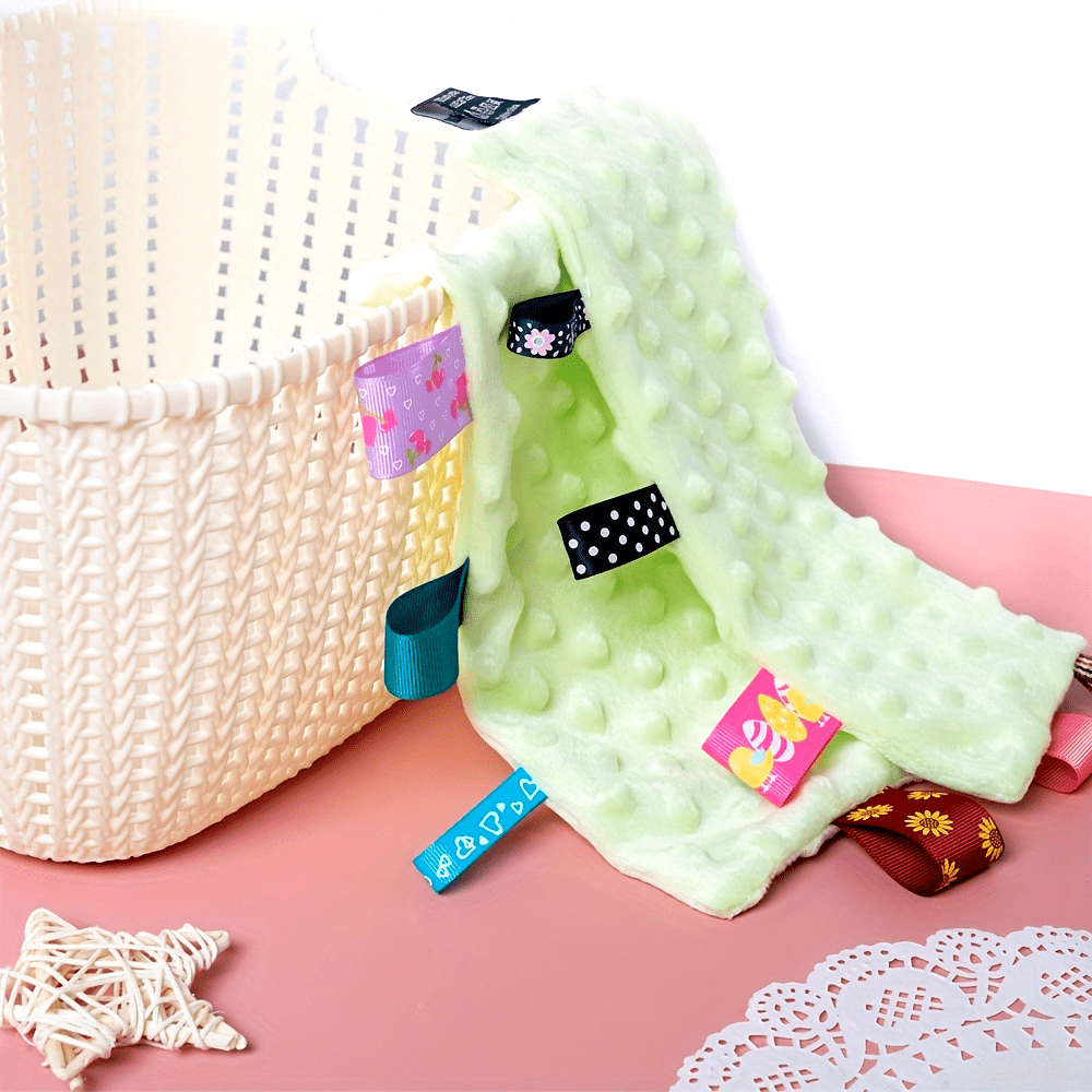 0-1 Year Olds Soft Knit Hat & Bib Set - Square, Comfortable Polyester with Floral & Plaid Patterns, Ideal for Birthdays or Holidays, Hand Wash Only, Toddler Clothing|Floral Bib Set|Soft Texture