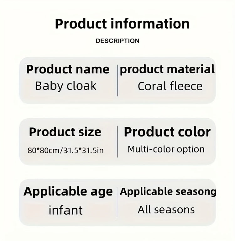 A Super Absorbent Microfiber Baby Bath Towel, Suitable for Infants Aged 0-2 Years, Featuring a Hood, Soft And Comfortable, with a Cartoon Design, Machine Washable, Perfect for Baby Bathing