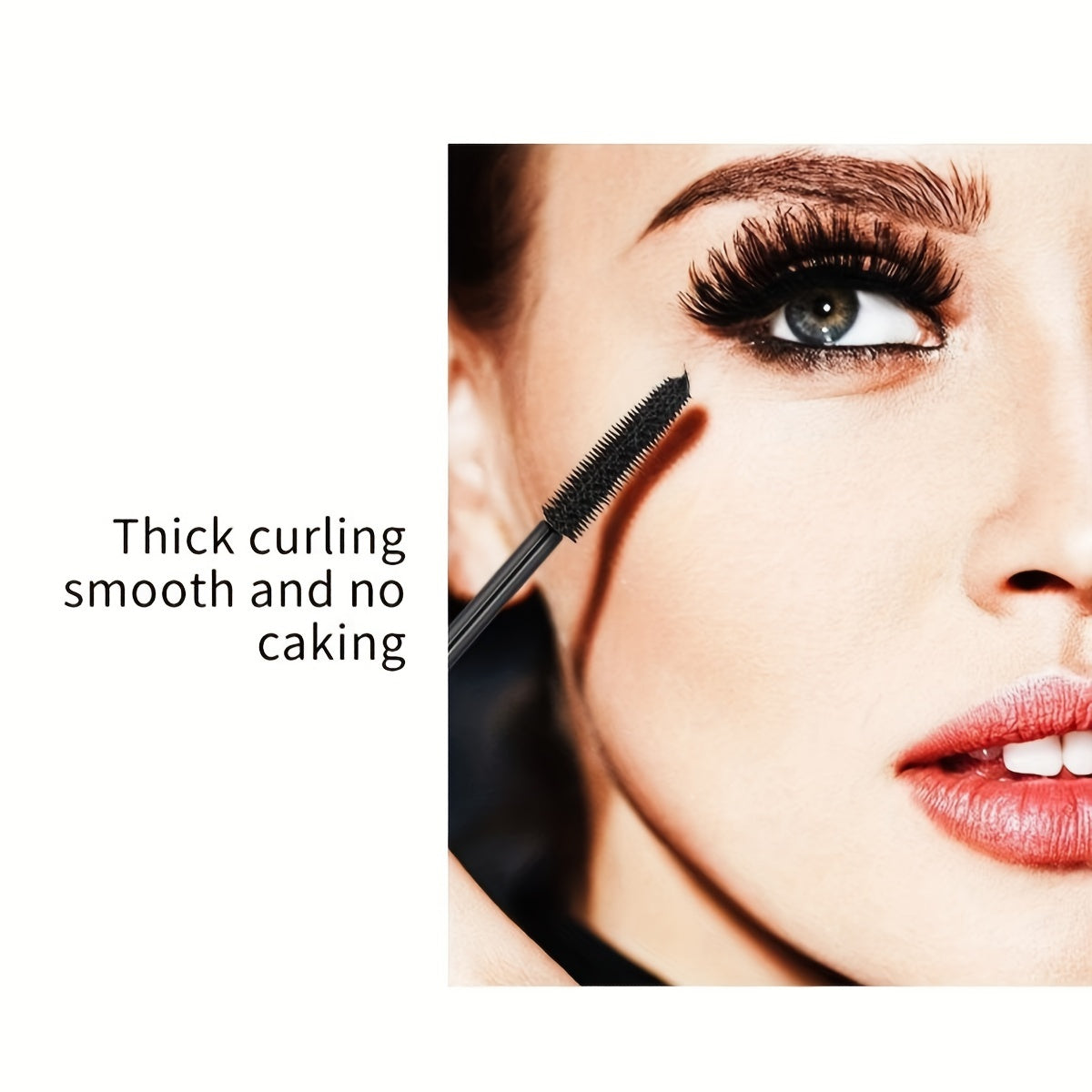Luxe Curl & Lift Mascara: Waterproof, Smudge-Proof for Thick, Elongated Lashes – Rhinestone Edition, Black