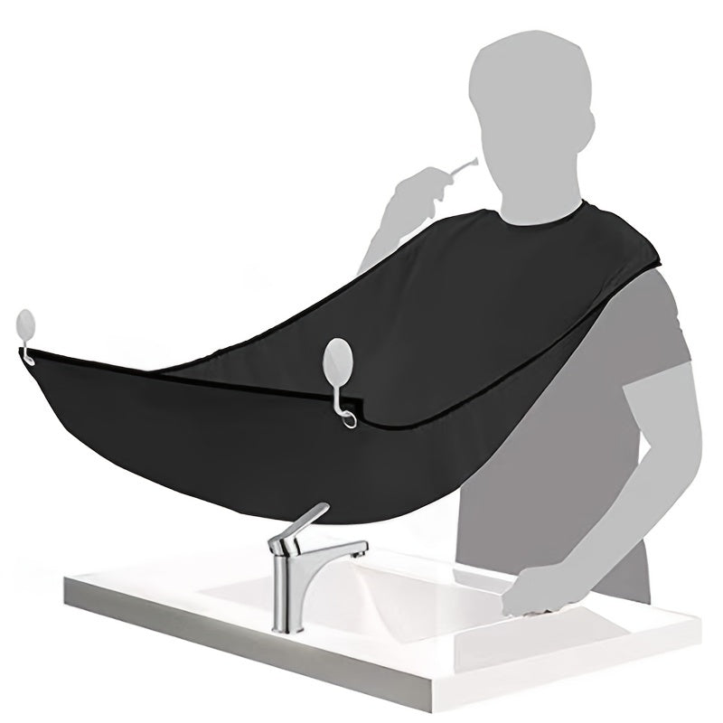 Beard Bib Apron For Men, Men's Hair Catcher For Shaving, Grooming Accessories For Dad Or Husband, 1 Size Fits All