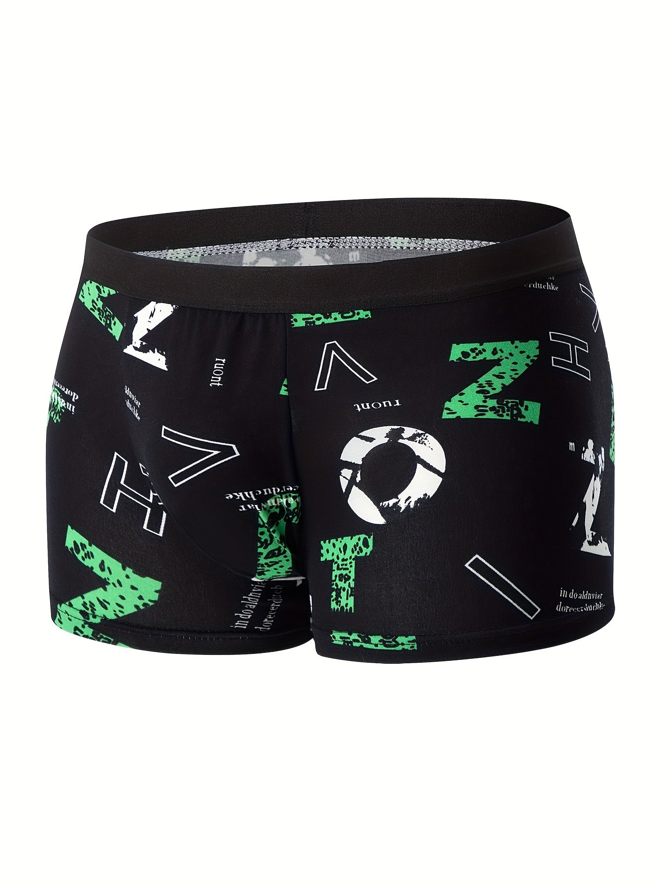 4pcs Flower Pattern Men's Underwear Boxers, Casual Boxer Briefs Shorts, Breathable Comfy Stretchy Boxer Sports Shorts