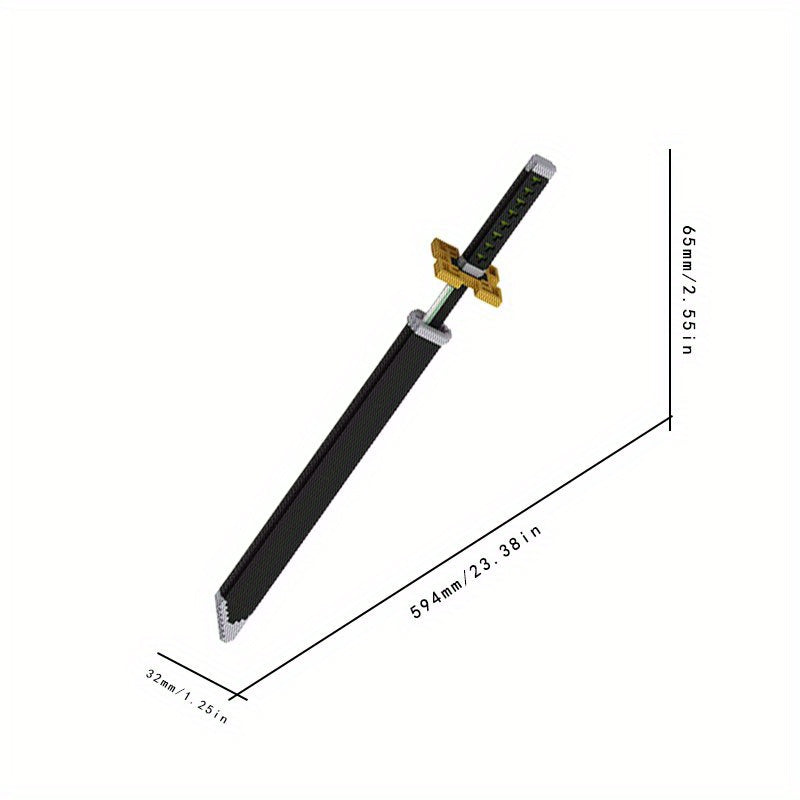 Magic Sword Interlocking Building Blocks Toy Set Anime Collectible Display Piece Halloween/Thanksgiving Day/Christmas gift