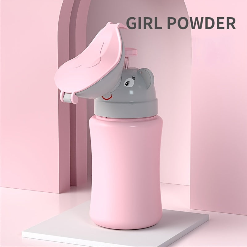 Portable Potty for Toddlers - Leak-Proof Travel Potty with Easy-Clean Design, Compact & Lightweight for Home, Travel, Camping, Daycare - Potty Training Toilet (Pink/Blue) - Ideal for Ages 2, Potty Training Toilet, Playful Des