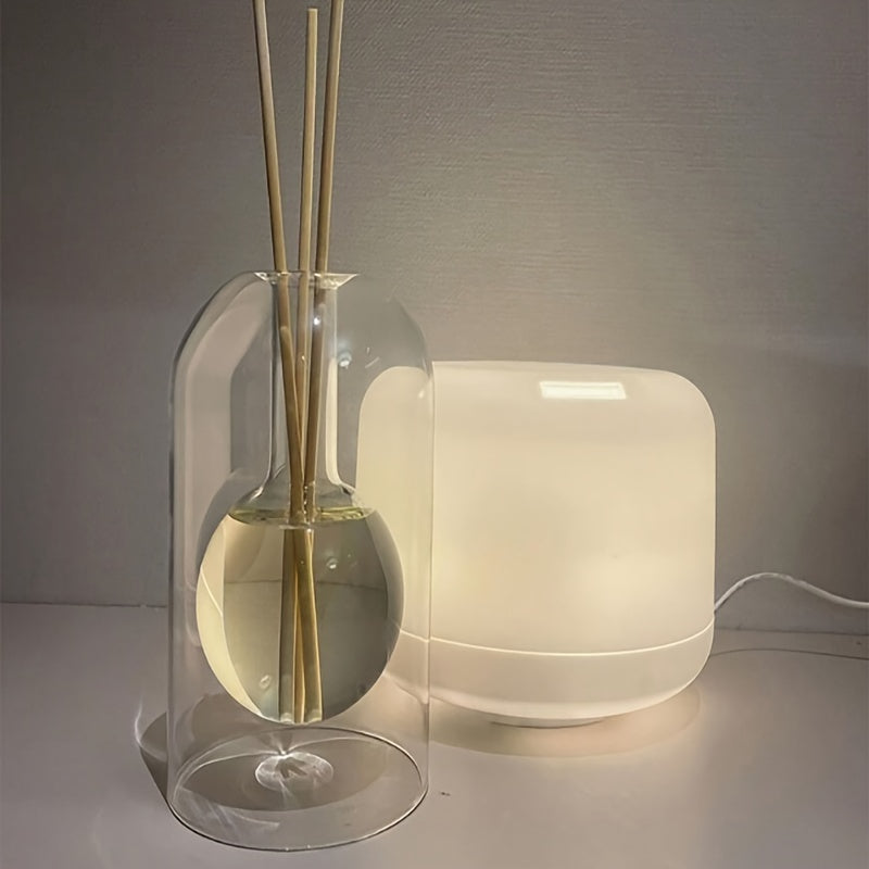 1pc Elegant Glass Aromatherapy Diffuser Bottle - Unscented Decorative Home Fragrance Vase for Reeds - Suitable for Christmas, Easter, Thanksgiving, Valentine's Day