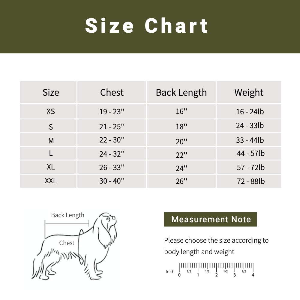 Military-Style Warm Jacket for Dogs