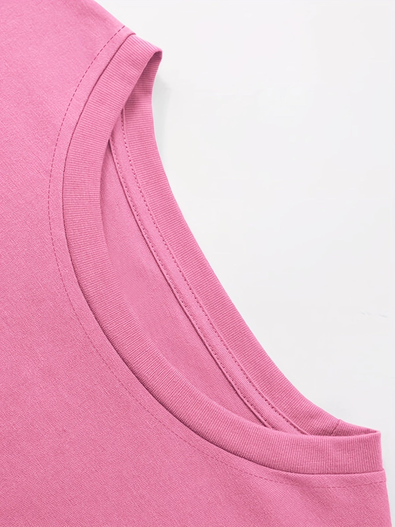 Plus Size Face Print Short Sleeve T-shirt, Women's Plus Slight Stretch Round Neck Casual Tee