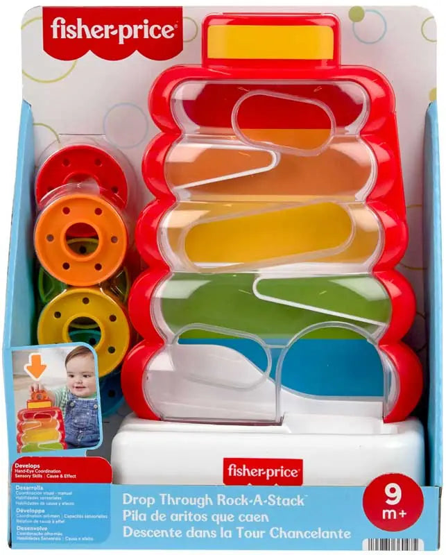 FISHER - PRICE DROP THROUGH ROCK - A - STACK