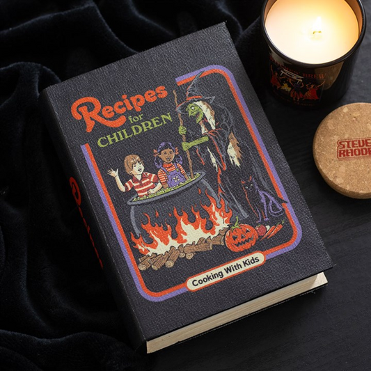 Recipes for Children Book Shaped Storage Box by Steven Rhodes