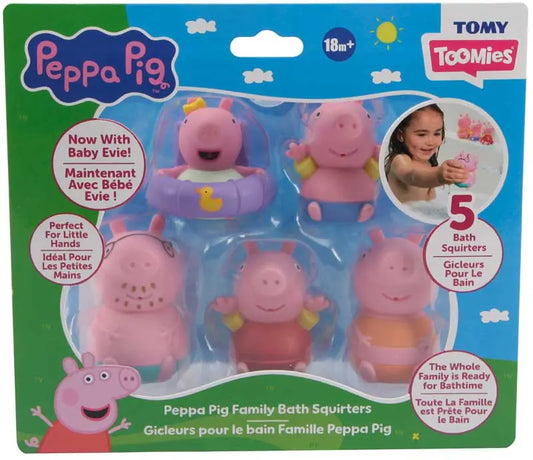 PEPPA & FAMILY 5 BATH SQUIRTERS