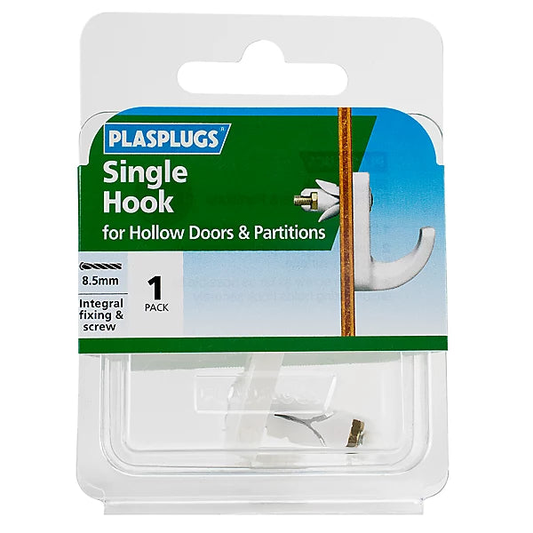 Plasplugs High-tensile steel C-hook Hollow door anchor M3