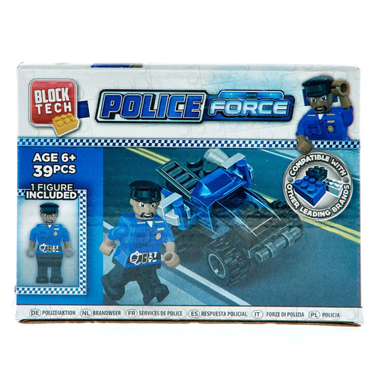 Block Tech 39 Piece Police Force Building Block Brick Kit