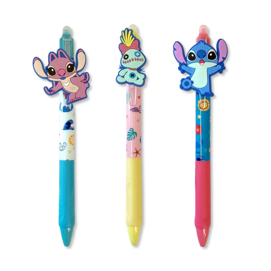 Stitch eraser gel pens 3pk