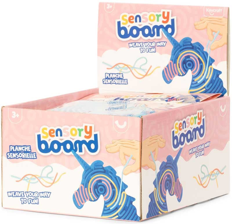 SENSORY BOARD UNICORN TOY ASSORTED