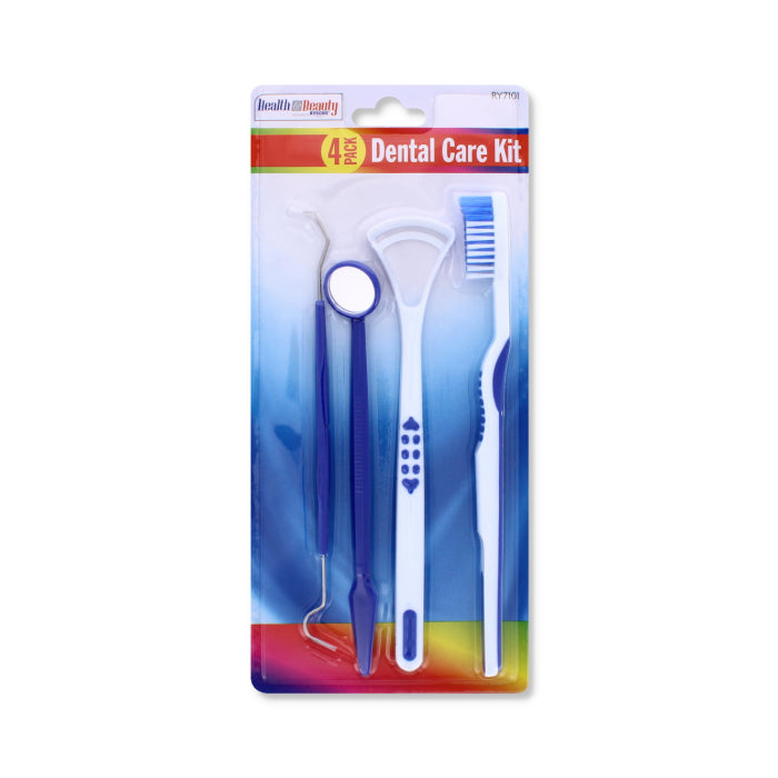 Blue 4 Pack Dental Care Kit