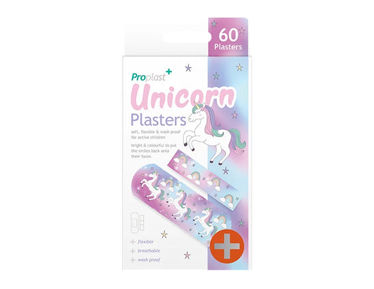 Proplast Assorted Unicorn Plasters 60 Pack